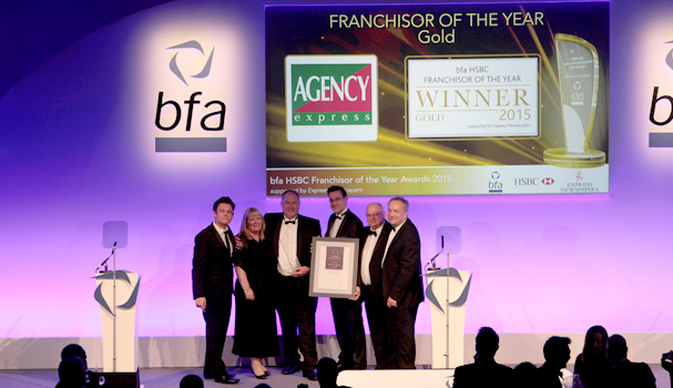Agency Express takes gold at bfa HSBC Franchisor of the Year Awards