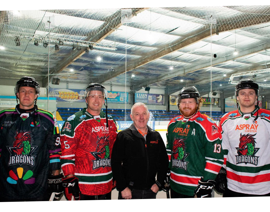 Breaking the ice in Chester - Iain brings his A-game to promoting the Deeside Dragons