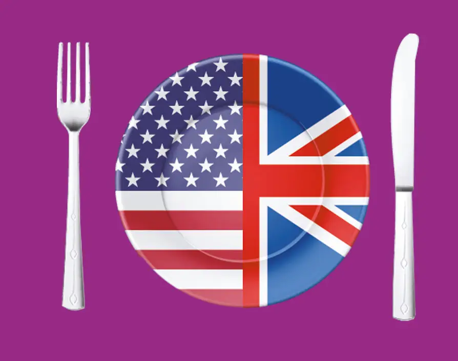 How are the food franchises different in the UK and the US?