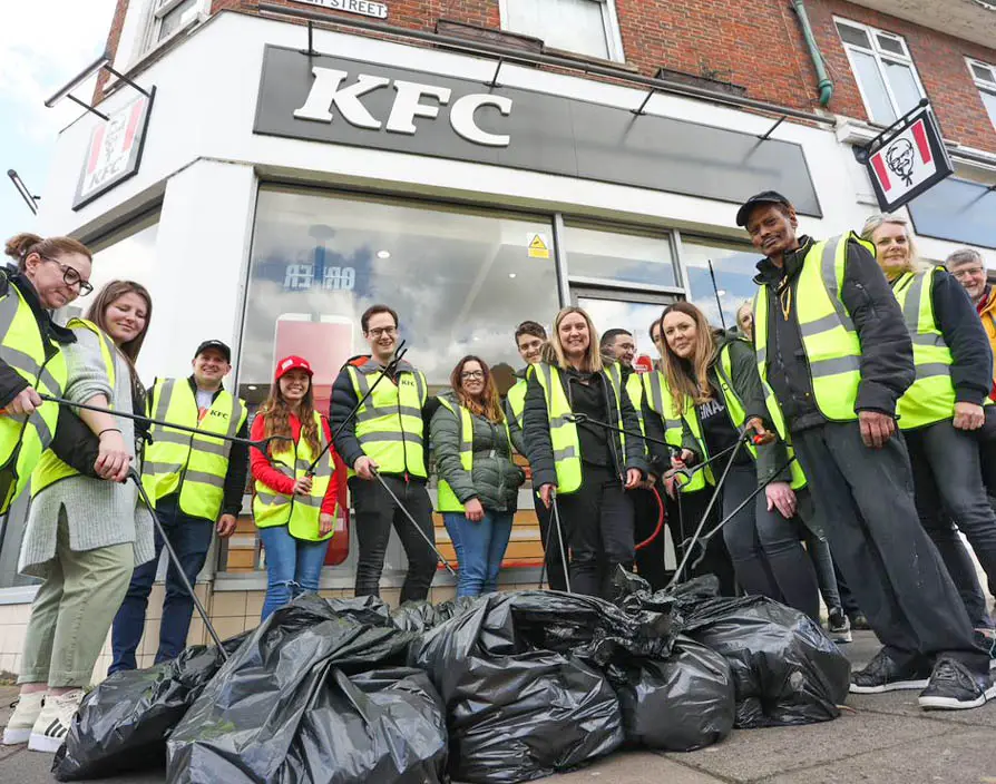 KFC step up campaign to rid UK streets of litter