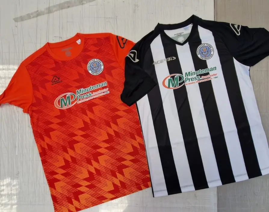 David and Juanita Prince, owners of Minuteman Press in Dorchester since October 2023, have announced a branding partnership with Dorchester Town Football Club.