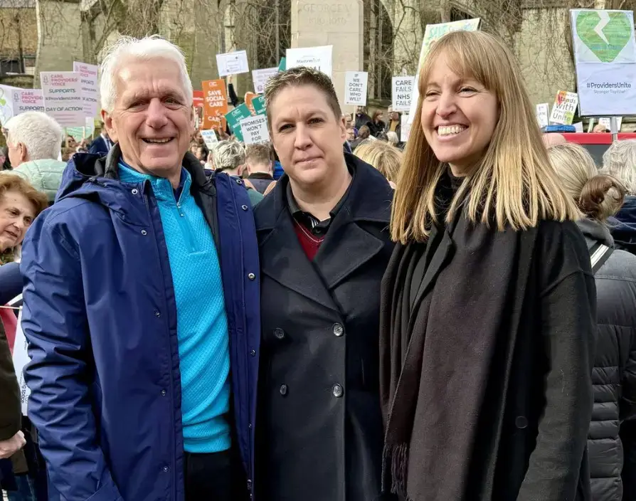 BFA CEO joins domiciliary home care franchise members at #ProvidersUnite Rally in London.