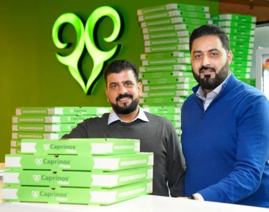 Gul Nawaz and Khalil Rehman, co-founders of Caprinos Pizza.