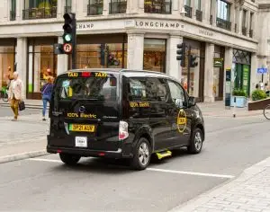The electric taxi sector is expanding rapidly as cities introduce stricter emissions policies and congestion controls