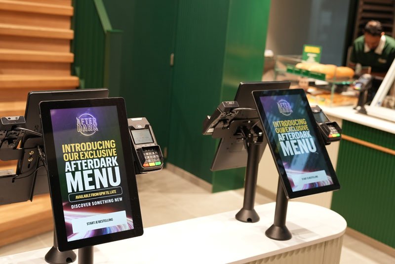 Subway After Dark kiosk